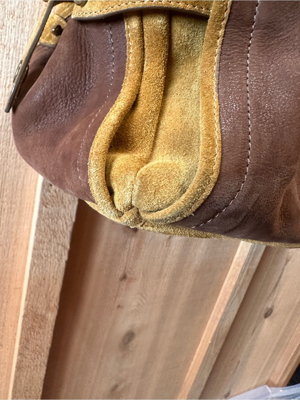 Jerome Dreyfuss Raoul Brown Suede Satchel - Picture 8 of 13